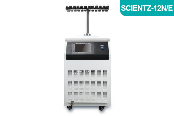 宁波新(xīn)芝实验型钟罩式冻干机Scientz-12N/E安(ān)瓿瓶T型架型