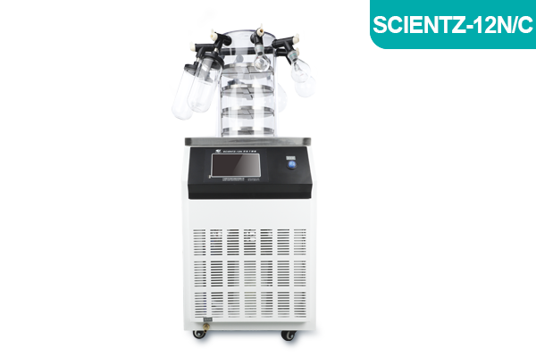 宁波新(xīn)芝实验型钟罩式冻干机 Scientz-12N/C普通多(duō)歧管型