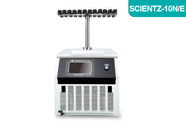 宁波新(xīn)芝实验型钟罩式冻干机Scientz-10N/E安(ān)瓿瓶T型架型